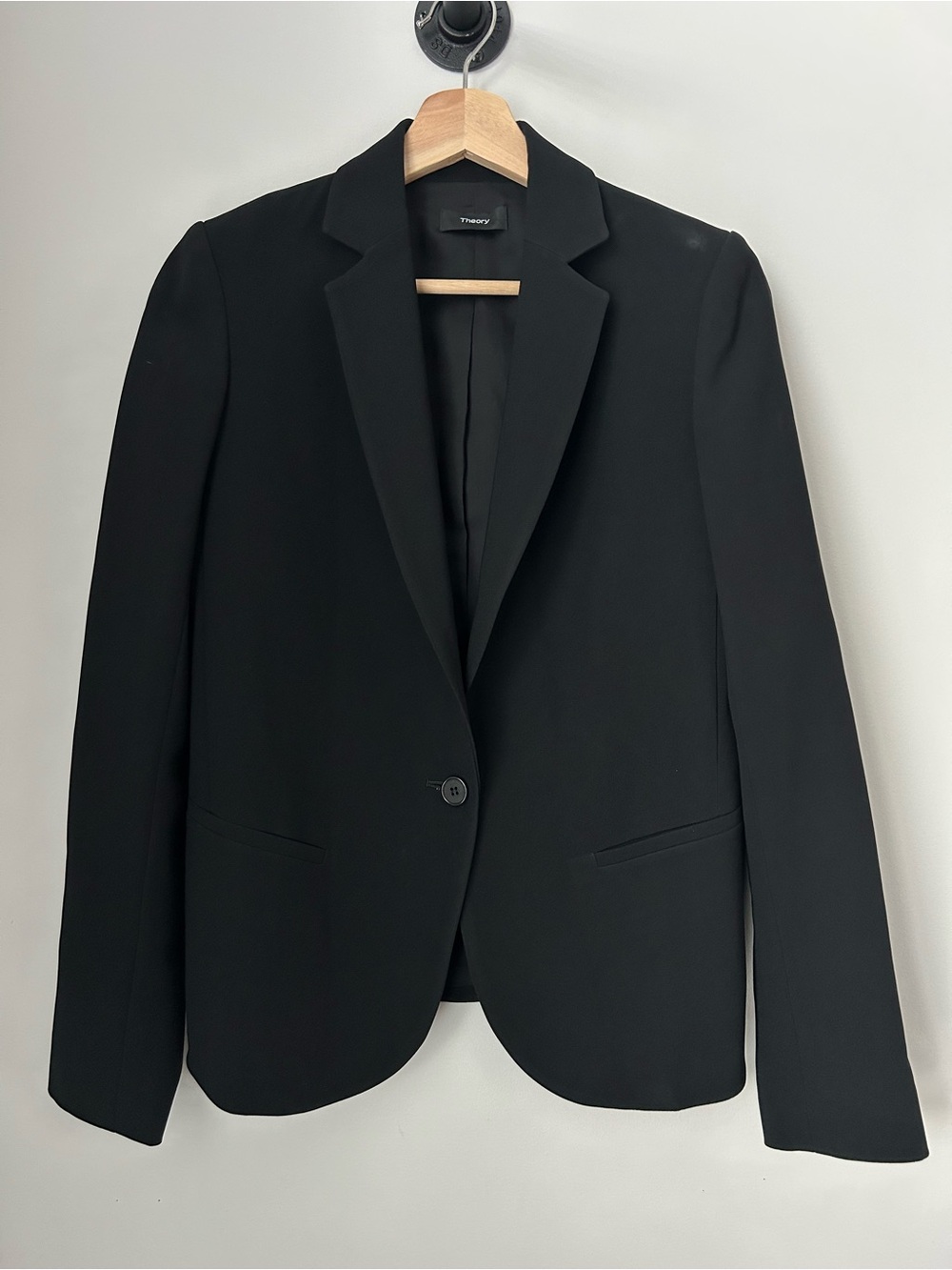 Theory Black Single-Button Blazer